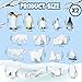 Jerify 32 Pieces Mini Arctic Animals Figurines Set Polar Animals Realistic Winter Figurine Beluga Whale Seal Wolf for Party Favor Cake Decoration CraftArctic Animal Set - Image 2