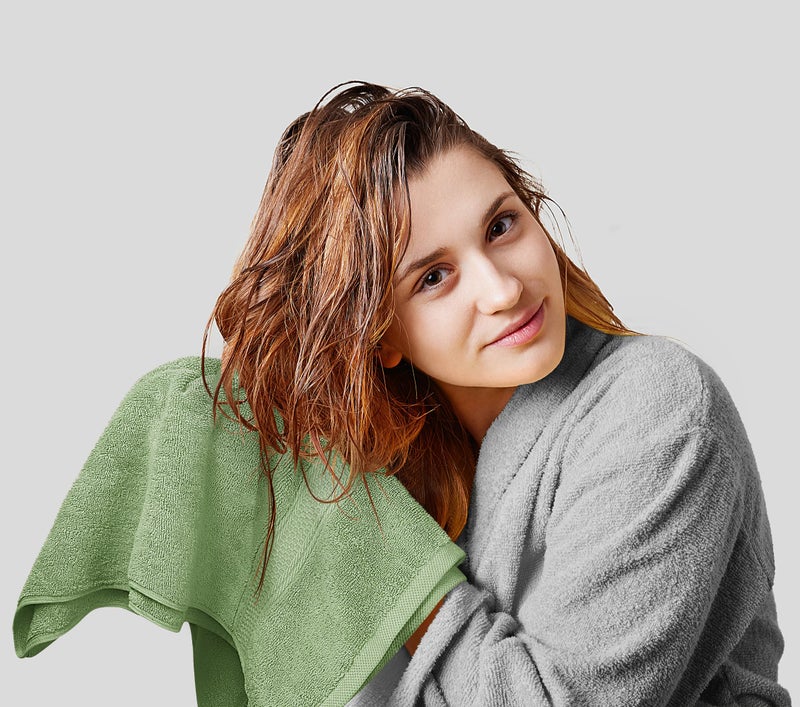 Utopia Towels 8 Piece Premium Towel Set, 2 Bath, 2 Hand, and 4 Wash Cloths, 600 GSM 100% Ring Spun Cotton, Highly Absorbent Towels for Bathroom, Gym, Hotel, and Spa, Sage Green - Image 3