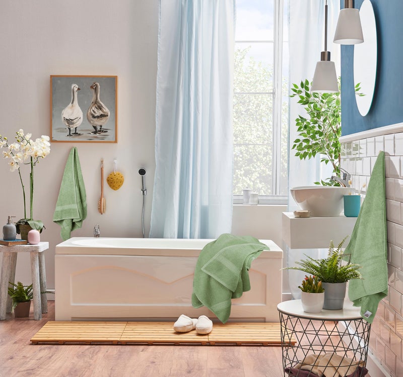 Utopia Towels 8 Piece Premium Towel Set, 2 Bath, 2 Hand, and 4 Wash Cloths, 600 GSM 100% Ring Spun Cotton, Highly Absorbent Towels for Bathroom, Gym, Hotel, and Spa, Sage Green - Image 5