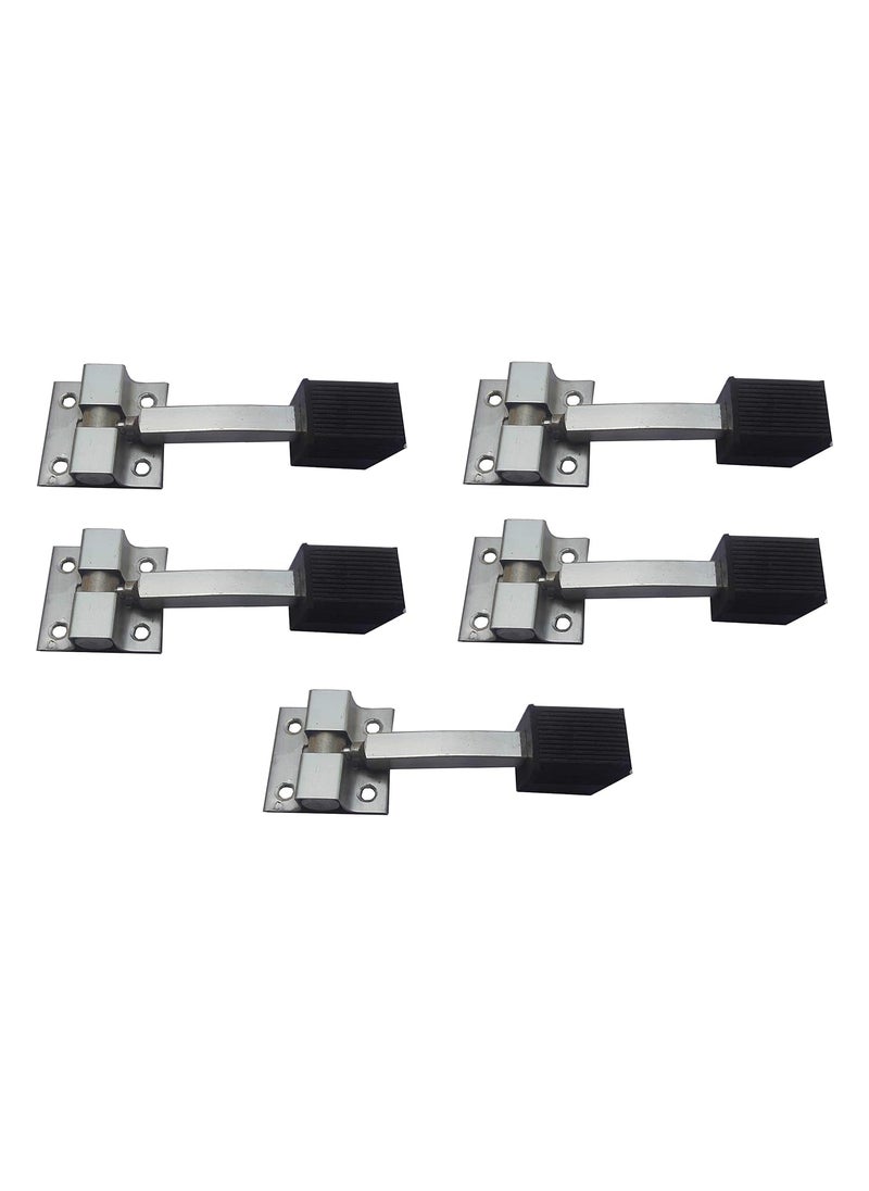 Decoria Decoria Pure Stainless Steel Single Rod Door Stopper Pack of 5  - Image 1