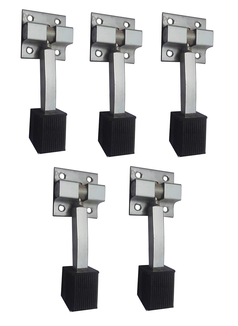 Decoria Decoria Pure Stainless Steel Single Rod Door Stopper Pack of 5  - Image 2
