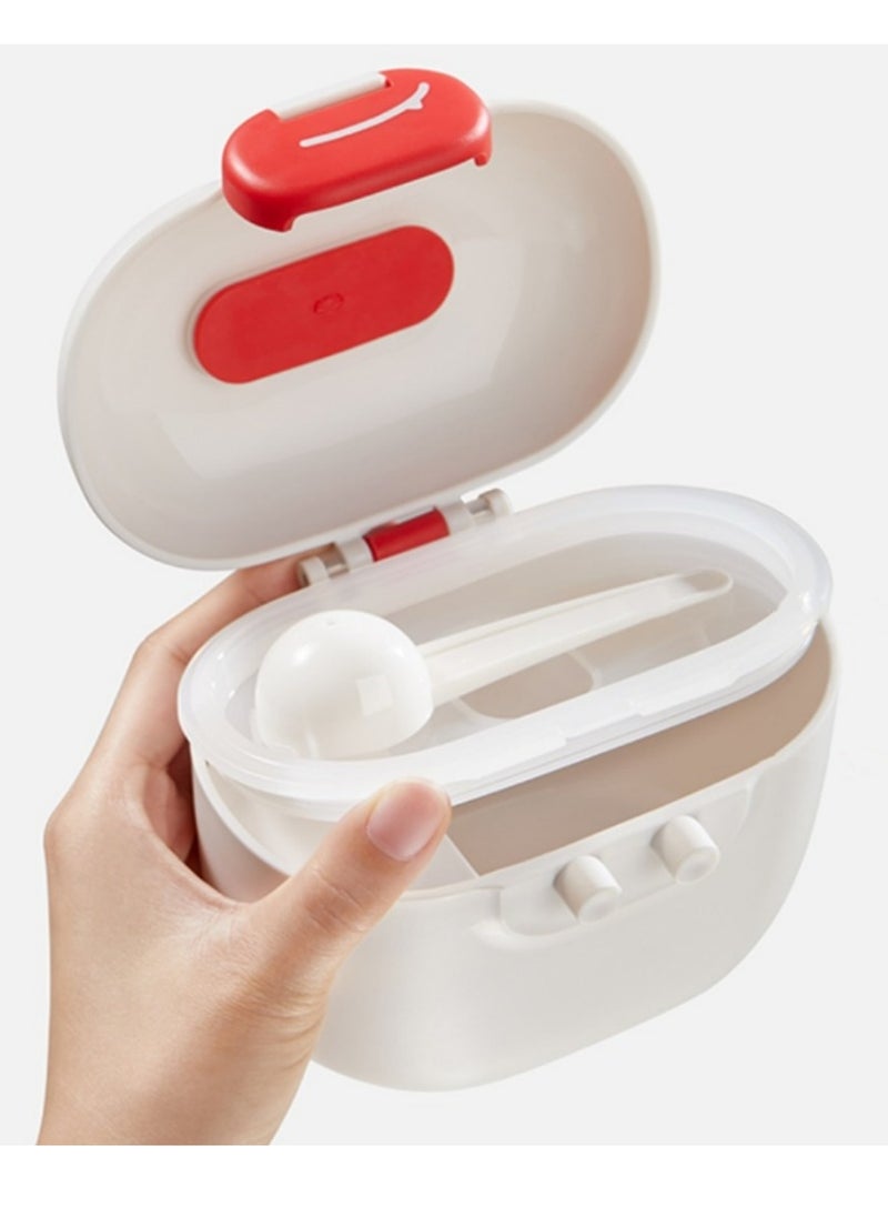 Baby Formula Dispenser with Scoop and Leveller Formula Containers for Travel Anti Damp Portable Storage Dispenser for Fruits Snacks Nuts BPA Free