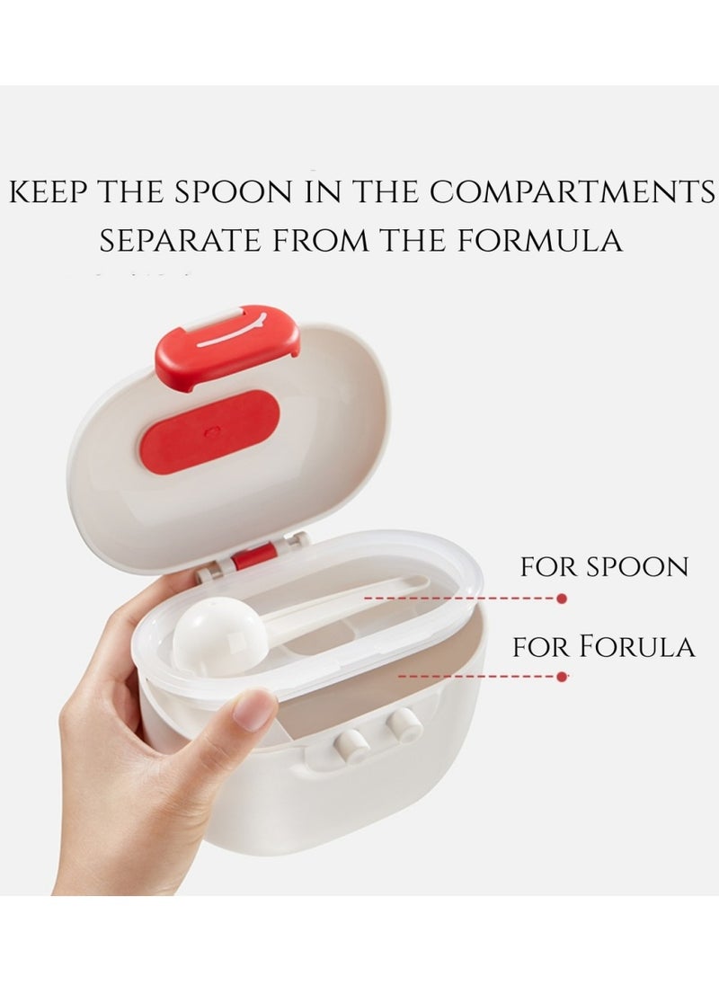Baby Formula Dispenser with Scoop and Leveller Formula Containers for Travel Anti Damp Portable Storage Dispenser for Fruits Snacks Nuts BPA Free