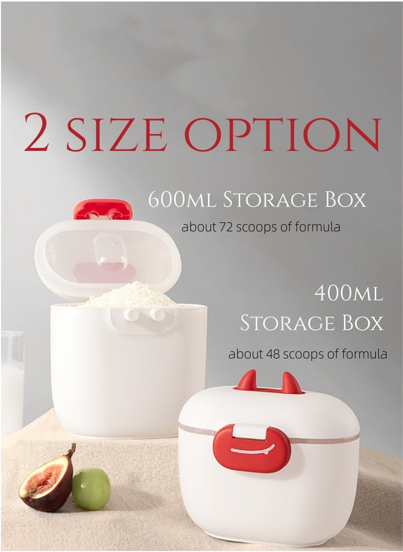 Baby Formula Dispenser with Scoop and Leveller Formula Containers for Travel Anti Damp Portable Storage Dispenser for Fruits Snacks Nuts BPA Free