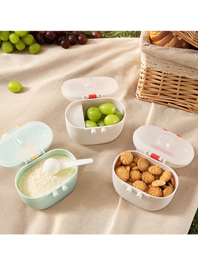 Baby Formula Dispenser with Scoop and Leveller Formula Containers for Travel Anti Damp Portable Storage Dispenser for Fruits Snacks Nuts BPA Free