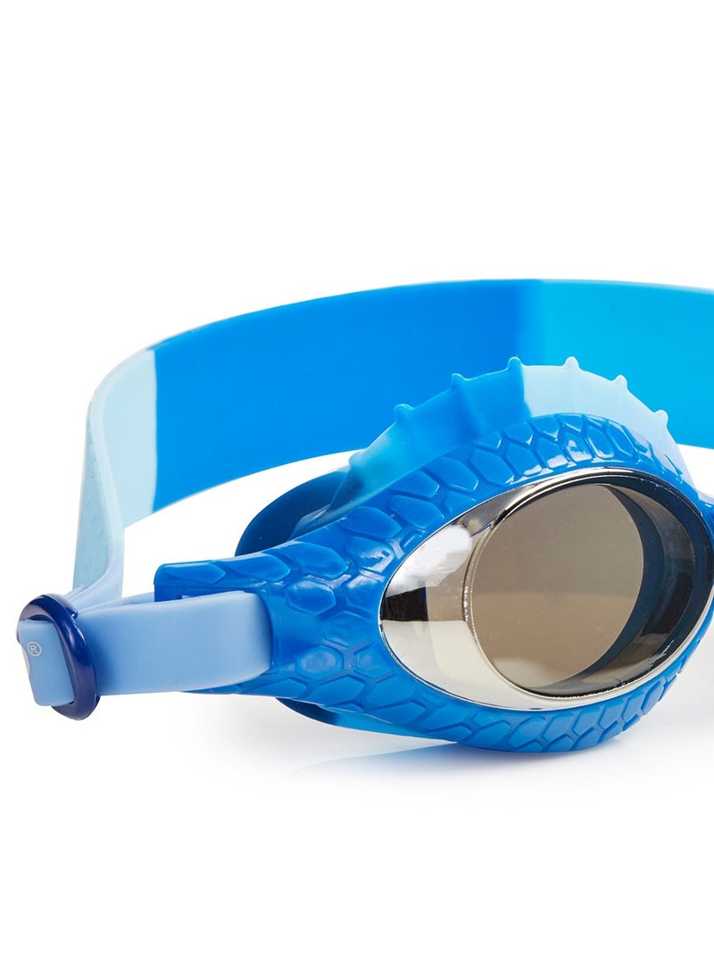 Bling2O Blue Dragon Draco Swim Goggles for Kids - Ages 5+ - Anti Fog, No Leak, Non Slip, UV Protection - Hard Travel Case - Lead and Latex Free - Image 3