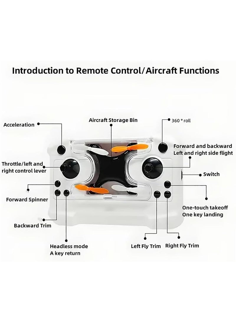 REZZOSS Mini Drone for Kids & Beginners – 2026 New Design RC Quadcopter with Altitude Hold & One-Key Takeoff | 360° Flip Stunt Helicopter with Propeller Guards | Portable Pocket Drone with Storage Case Remote | Indoor Outdoor Toy Gift Boys 8+ - Image 5