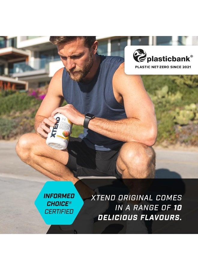 SCIVATION XTEND Original BCAA Powder Blue Raspberry Ice 30 Servings | 7g BCAAs Per Serving | Sugar Free Branched Chain Amino Acids and Electrolytes Powder for Post Workout Muscle Recovery and Hydration - Image 2