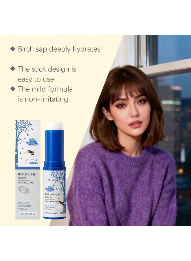 HANCHOBIT Birch Sap Eye Moisturizing Stick – Cooling Hydration Eye Balm for Smooth Under-Eyes Skin | Birch Juice Moisturizing Eyes Cream & Under Eye Moisturizer for Easy, Precise Daily Care - Image 5
