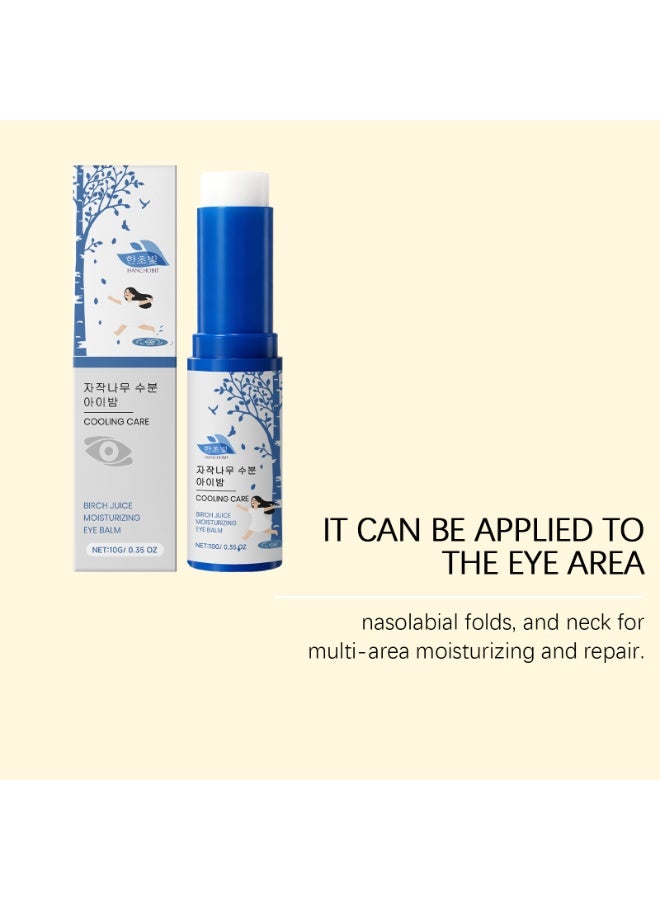 HANCHOBIT Birch Sap Eye Moisturizing Stick – Cooling Hydration Eye Balm for Smooth Under-Eyes Skin | Birch Juice Moisturizing Eyes Cream & Under Eye Moisturizer for Easy, Precise Daily Care - Image 3
