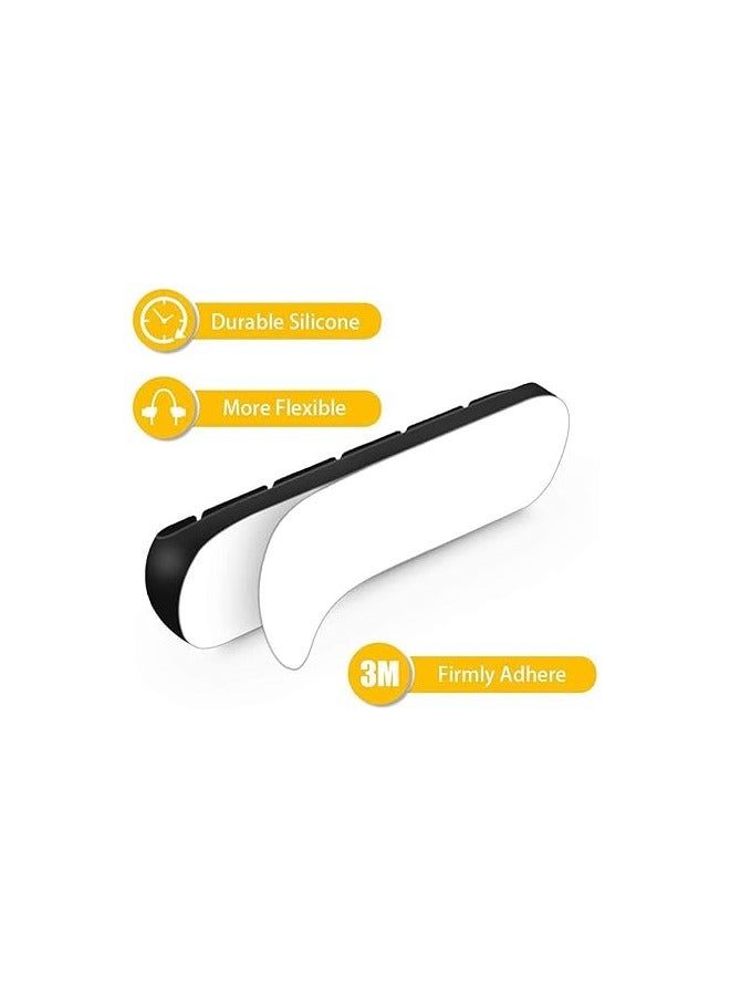 KASTWAVE Cable Holder Clips, KASTWAVE 3-Pack Cable Management Cord Organiser Clips Silicone Self Adhesive for USB Charging Cable Power Cord Mouse Cable Wire PC Office Home - Image 4