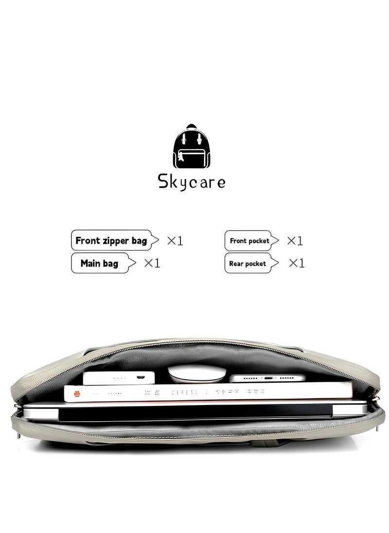 Skycare Skycare Laptop Bag 15.6 Inch, Waterproof Laptop Sleeve Case Business Briefcase, 13-14-15.6 Inch Laptop Carrier,Shoulder Bag for Men and Women  - Image 2