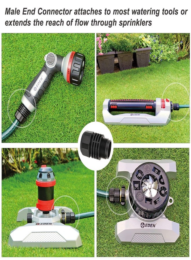 Eden 94051 Rubber Garden Hose 1/2 in. x 50 ft, DIY Hose Set - Image 5