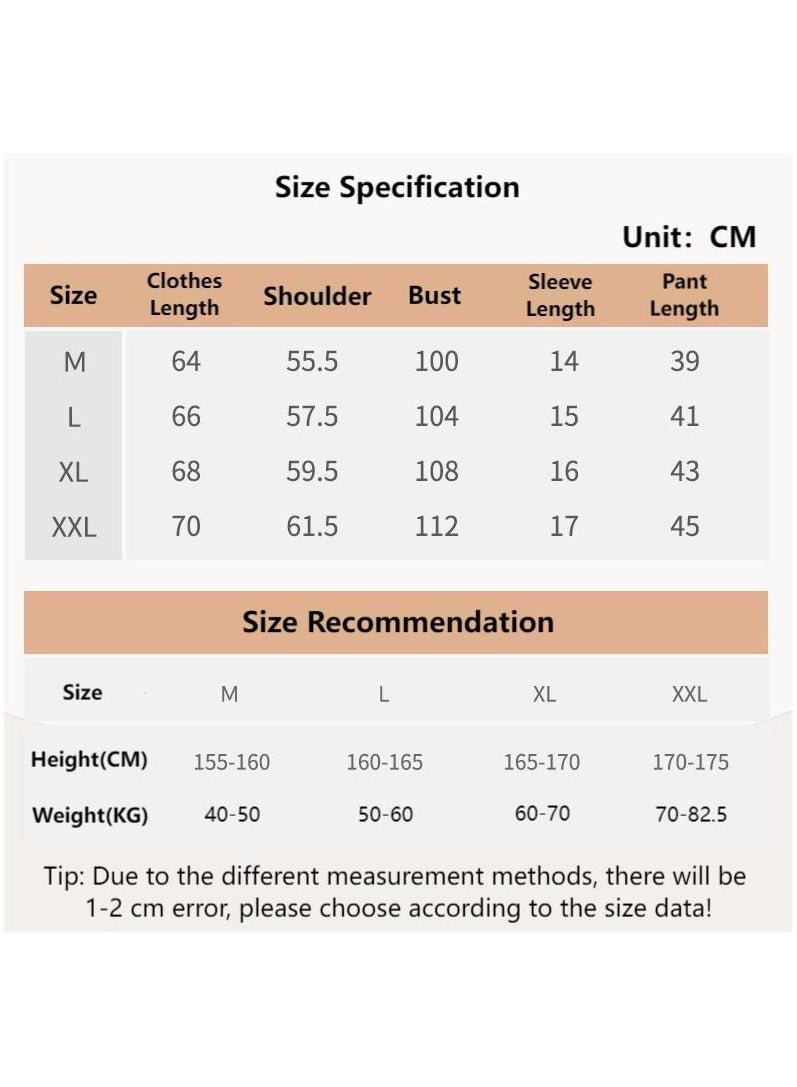 Fashionable Women's Minimalist Style Cute Short Sleeved Shorts For Home Wear  - Image 2