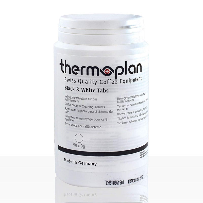 thermoplan أقراص تنظيف ثيرموبلان لماكينات القهوة السوداء والبيضاء علبة من 90
