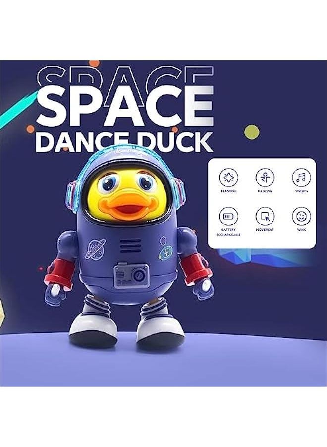 HOOKOR Baby Crawling Toys Musical Light Up Baby Toys for 6 to 12 Months,Infant Toy with Light & Sound & Automatically Avoid Obstacles，Tummy Time Toy for 12-18 Months Boy Girls (Dancing Duck)  - Image 2