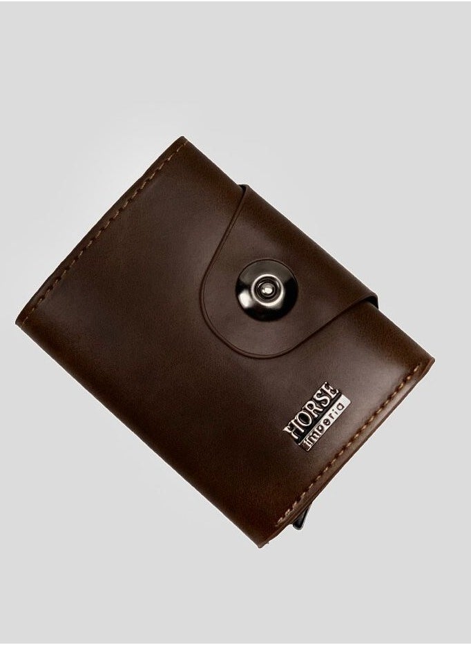 Horse - Horse Wallet with Roller - Dark Brown - Image 1