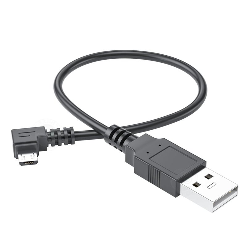 L Shaped Tiny USB Data Cable Small Space Smartphone Charging 90 Degree Bent Tiny USB Chargers Wire for Home Phone Tablet Angled Chargers Cable - Image 5