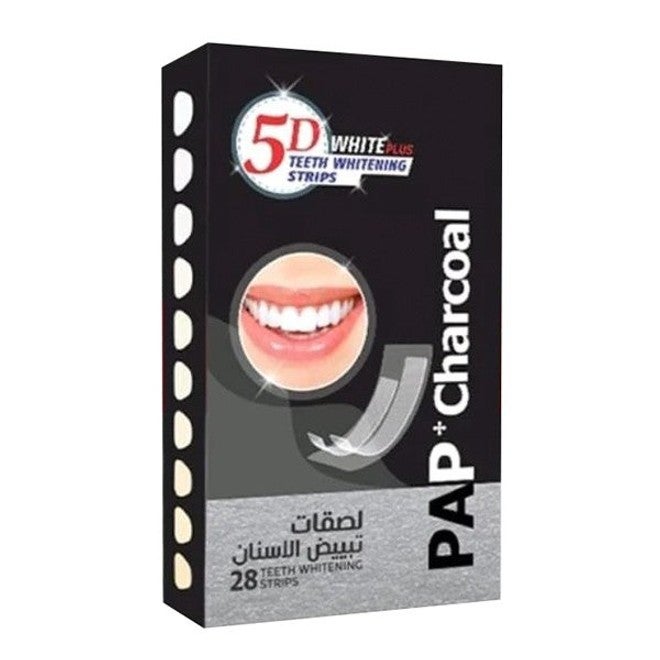 5D Teeth Whitening Strips | Charcoal Infused | 28 Strips