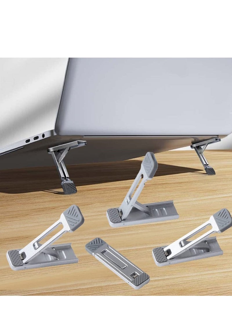 SYOSI Portable Invisible Laptop Stand with 3 Adjustable Angles Mini Aluminum Cooling Pad Keyboard Riser Ergonomic with Computer Keyboard Stand  - Image 1
