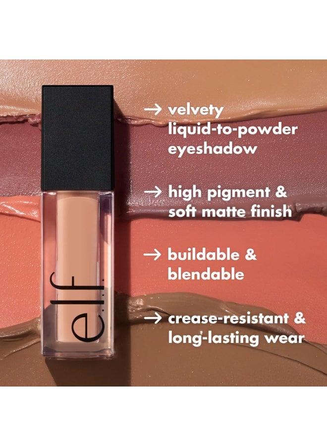 elf Liquid Velvet Eyeshadow, Liquid to Powder Eyeshadow for Intense Colour and a Soft Matte Finish, Pink Chiffon - Image 4