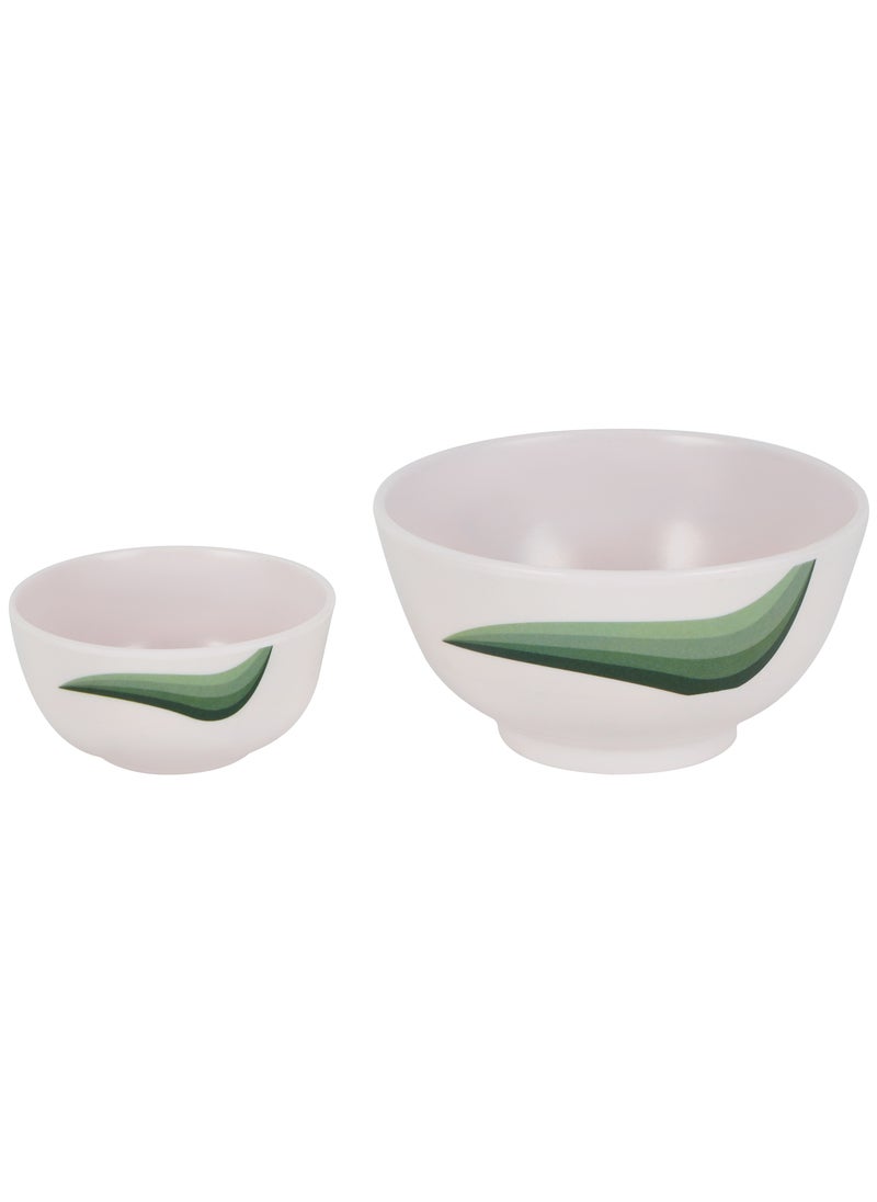 DELCASA - Delcasa 35 Piece Floral Beast Melamineware Dinner Set DC2461 Plates, Bowls, and Spoons - Image 1