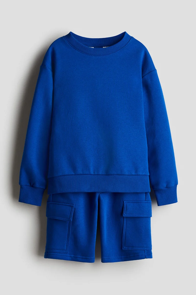 اتش اند ام 2-piece sweatshirt and shorts set