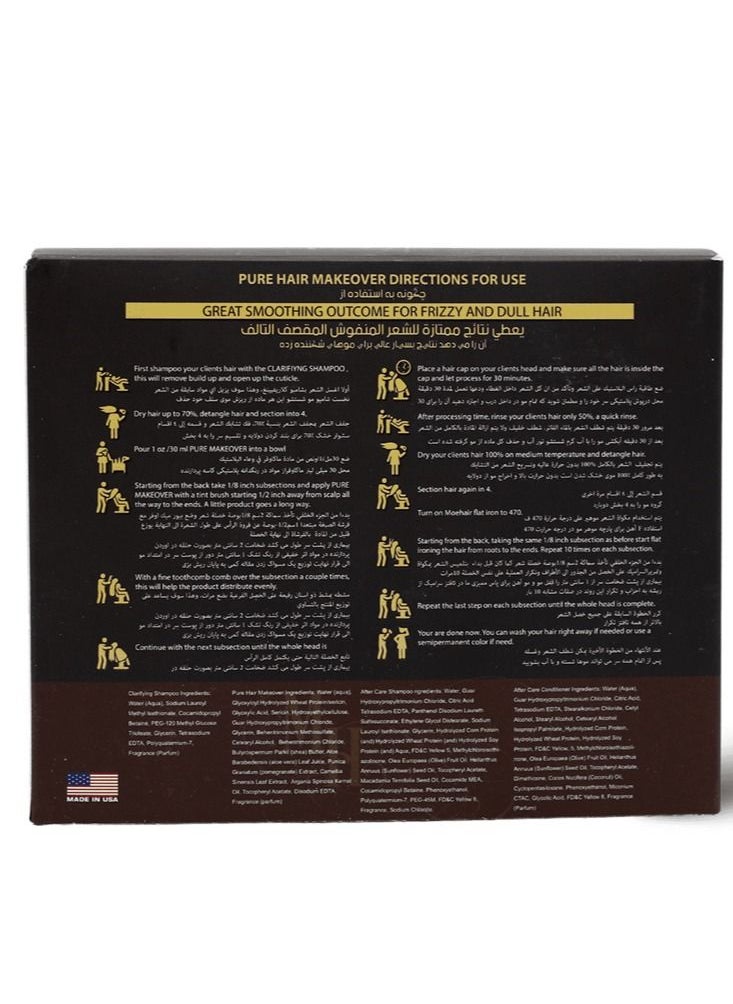 MoeHair - Protein Pure Hair Makeover Kit 4X120ML - Image 1