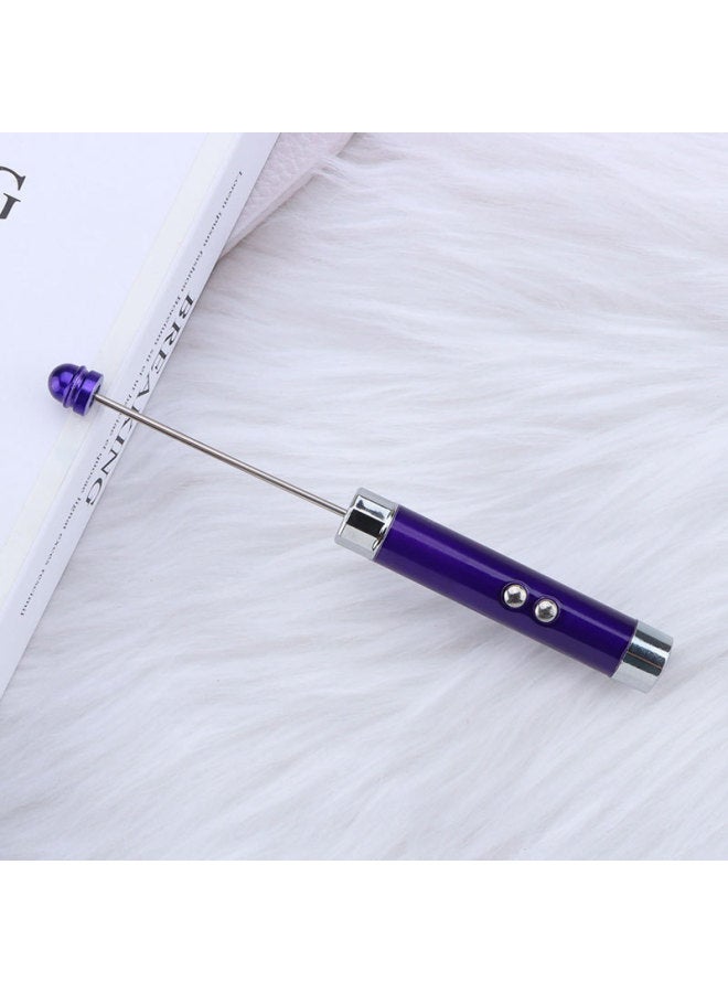 DIY Mini Beaded Flashlight Advanced Sense Banknote Flashlight LED Lighting Laser Light Wholesale-Product Specifications:6-purple  - Image 1