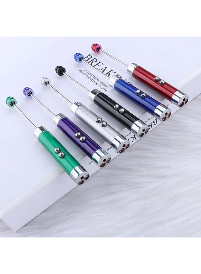 DIY Mini Beaded Flashlight Advanced Sense Banknote Flashlight LED Lighting Laser Light Wholesale-Product Specifications:6-purple  - Image 4