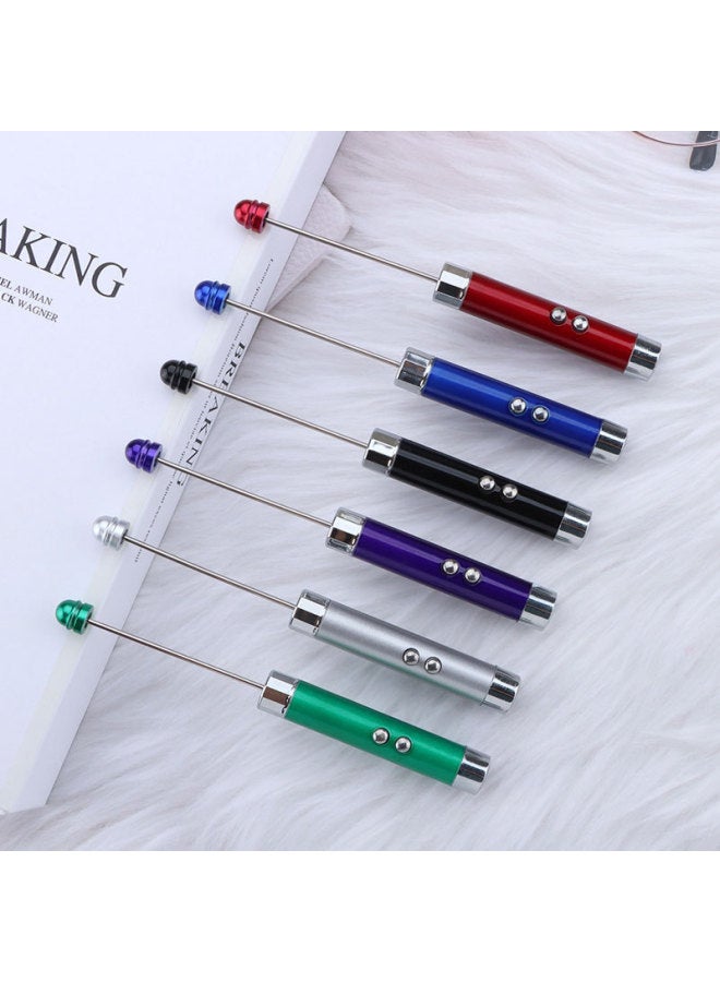 DIY Mini Beaded Flashlight Advanced Sense Banknote Flashlight LED Lighting Laser Light Wholesale-Product Specifications:6-purple  - Image 3
