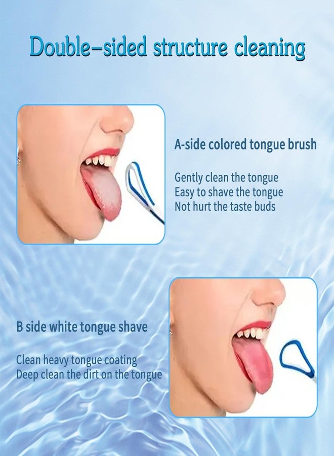 Ceonam 5 Pieces Tongue Scraper Cleaner for Adult & Kids, Colorful Plastic Tongue Brush Oral Care Scrapers Kits for Fresh Breath Mouth Health Cleaning Accessory - Image 5