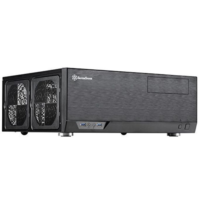 SilverStone Technology Gd09 Home Theater Pc (Htpc) Computer Case With Faux Aluminum Design For Atx/Micro-Atx Motherboards, Sst-Gd09B - Image 1