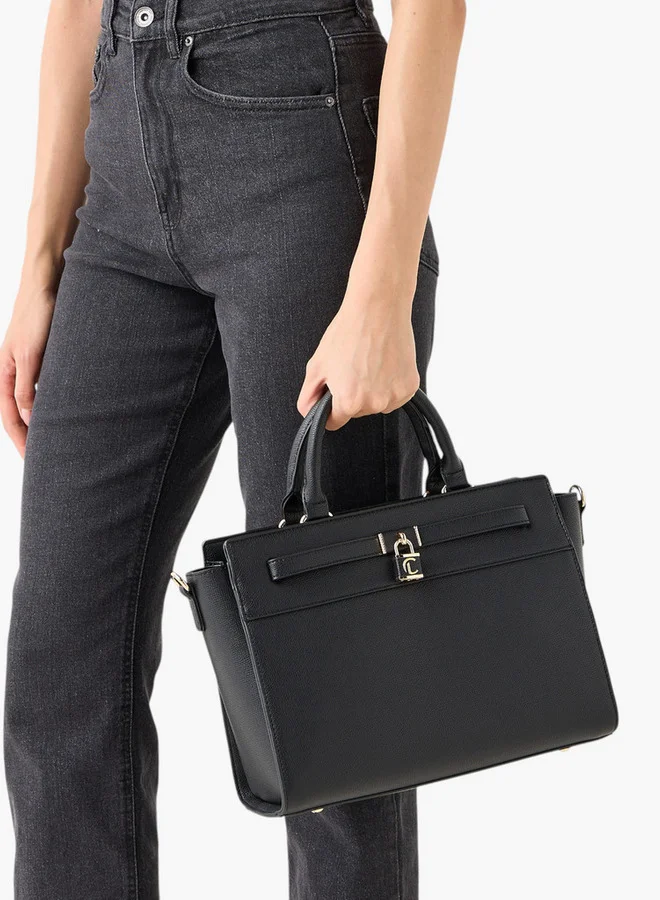 لو كونفورت حقيبة يد صلبة بسحاب إغلاق