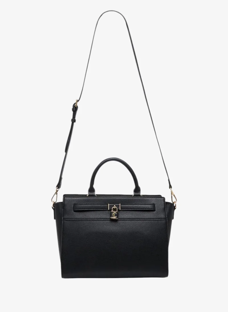 Le Confort Solid Tote Bag with Zip Closure