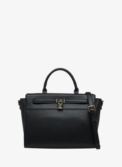 Le Confort Solid Tote Bag with Zip Closure