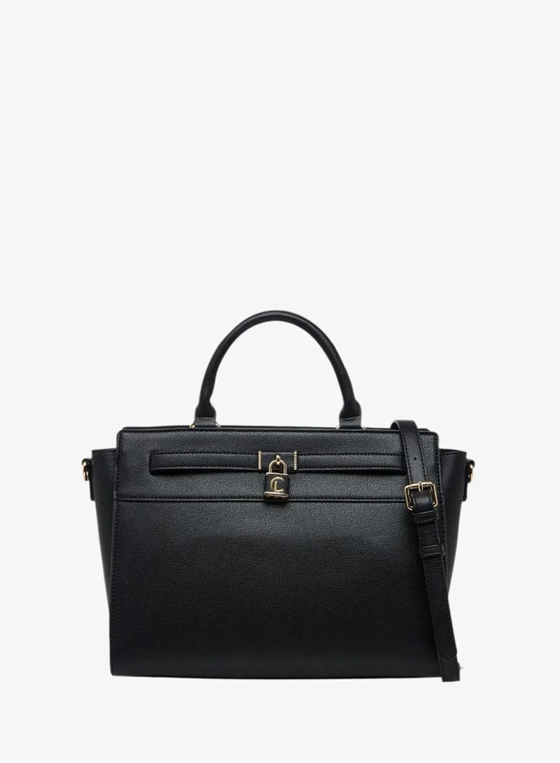 Le Confort Solid Tote Bag with Zip Closure