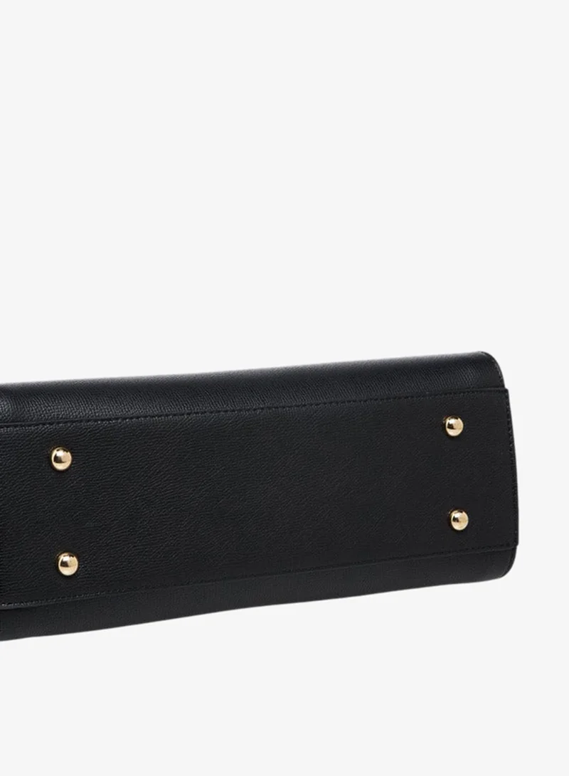 Le Confort Solid Tote Bag with Zip Closure