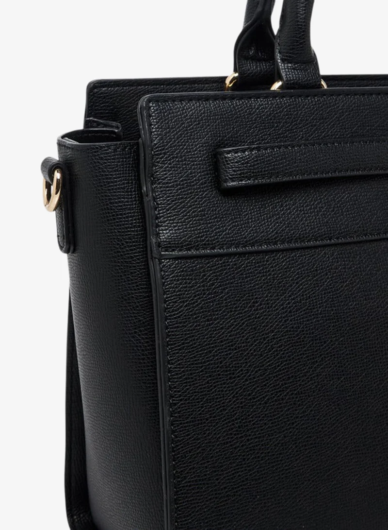 Le Confort Solid Tote Bag with Zip Closure