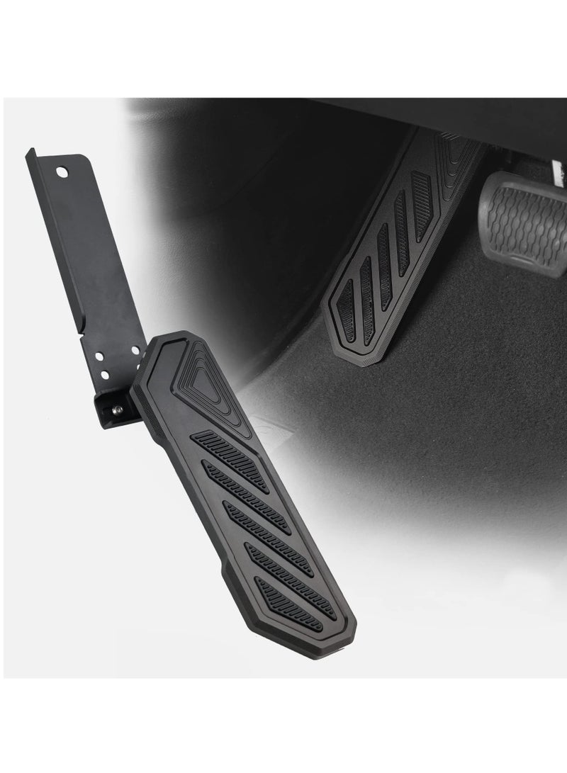 Excefore Pedal Driver Foot Rest Pad, Rest Pad Driver Foot Pedal Compatible with 2018-2022 Jeep Wrangler JL 4XE Gladiator JT, Black,1 Pack - Image 1