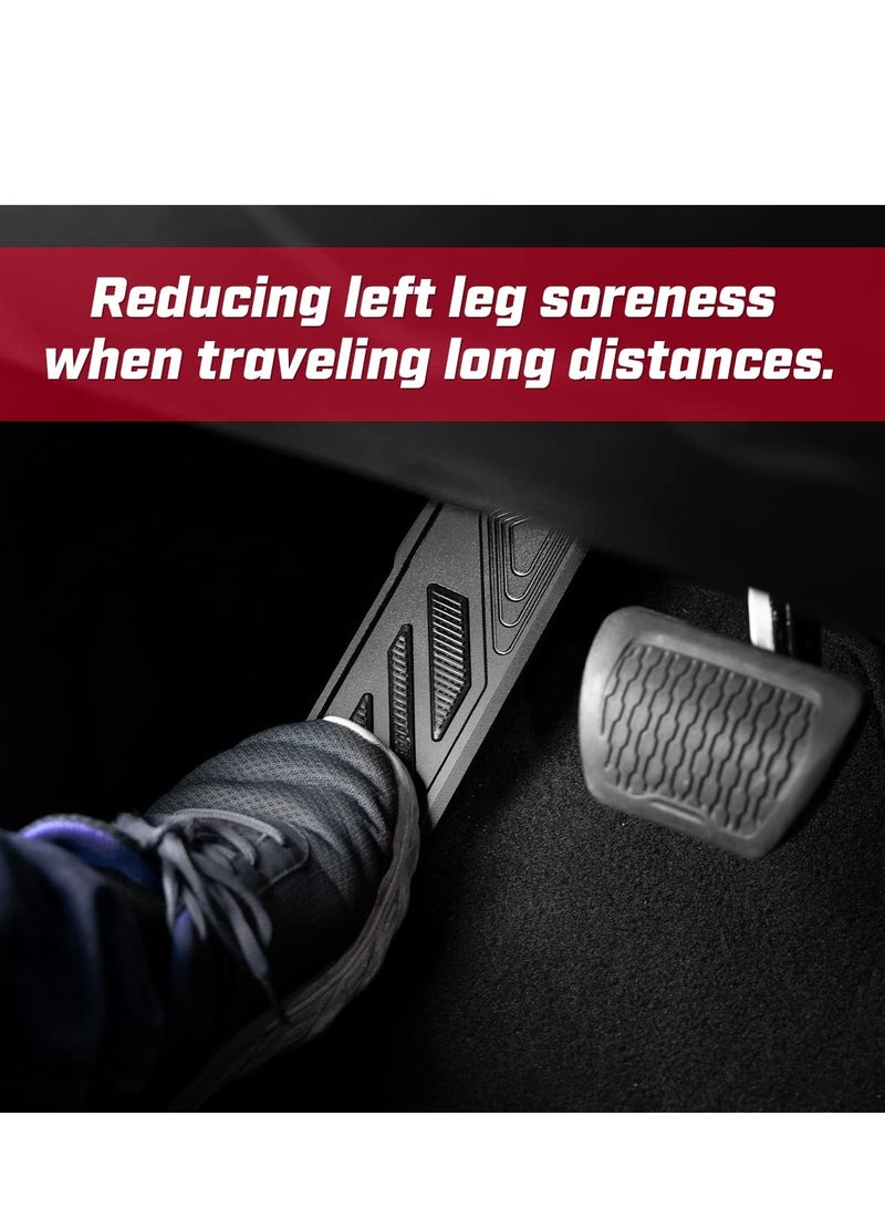Excefore Pedal Driver Foot Rest Pad, Rest Pad Driver Foot Pedal Compatible with 2018-2022 Jeep Wrangler JL 4XE Gladiator JT, Black,1 Pack - Image 4