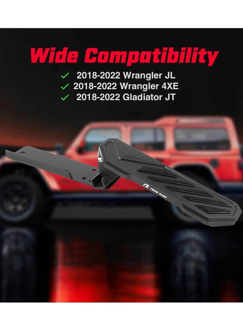 Excefore Pedal Driver Foot Rest Pad, Rest Pad Driver Foot Pedal Compatible with 2018-2022 Jeep Wrangler JL 4XE Gladiator JT, Black,1 Pack - Image 3