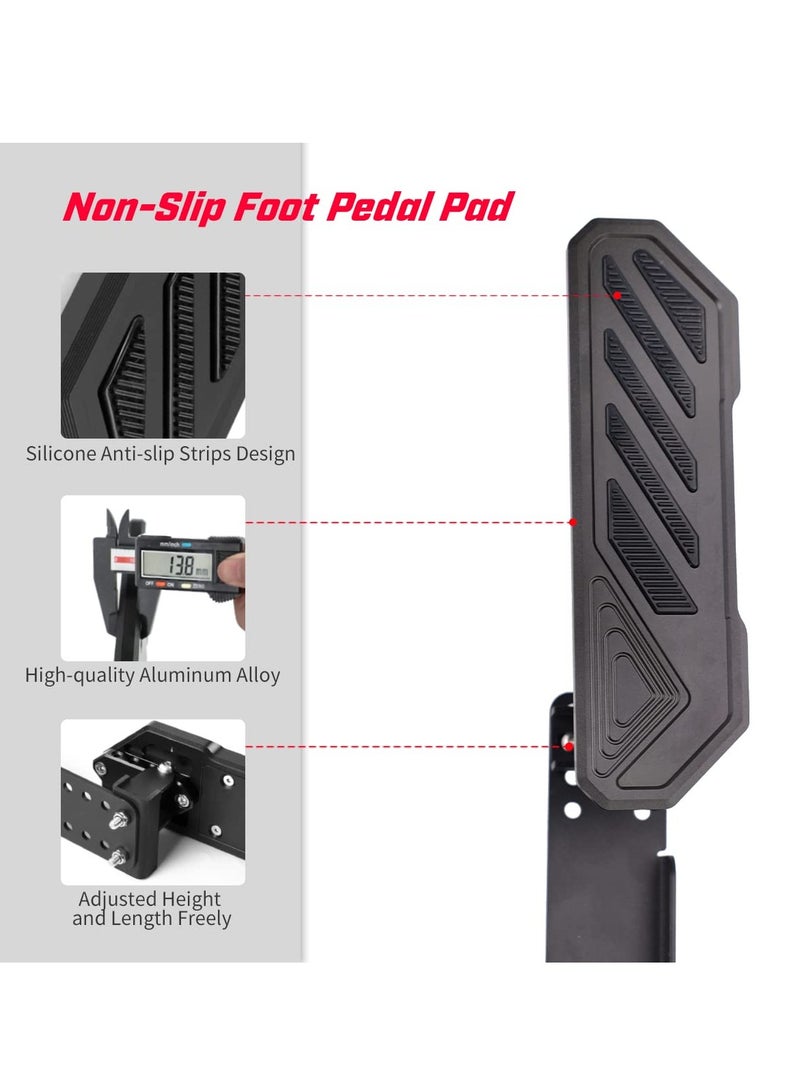 Excefore Pedal Driver Foot Rest Pad, Rest Pad Driver Foot Pedal Compatible with 2018-2022 Jeep Wrangler JL 4XE Gladiator JT, Black,1 Pack - Image 2