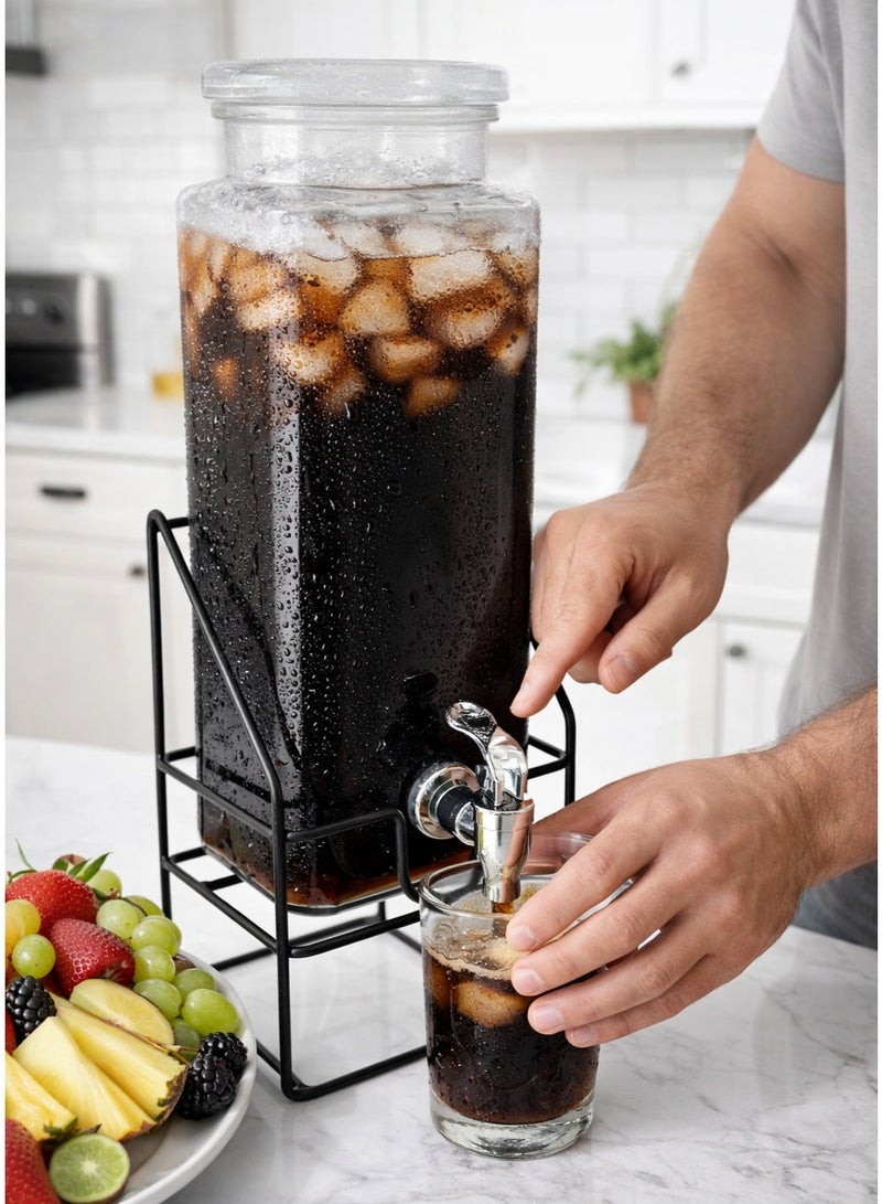 2.2 Liter Juice Dispenser Glass With Stand - Image 4