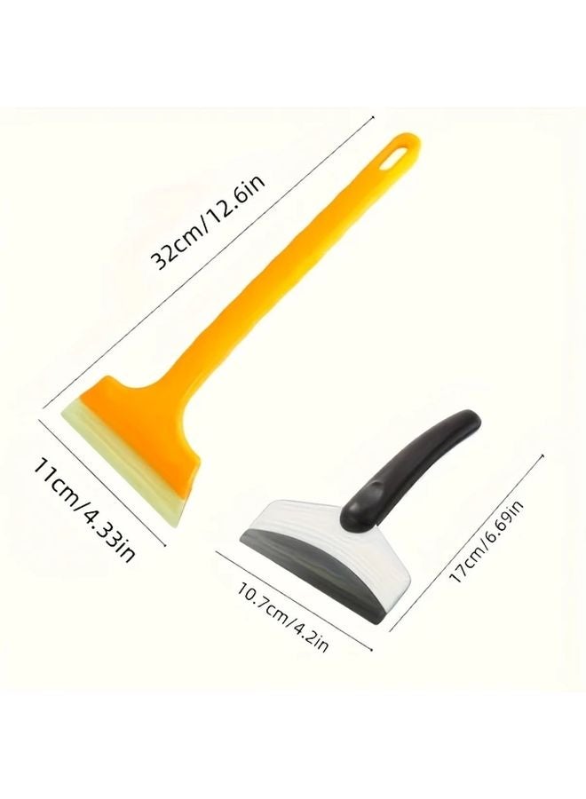 2pcs Stainless Steel Car Snow Shovel Icebreaker Set Durable Oxford Ergonomic Handle - Image 3