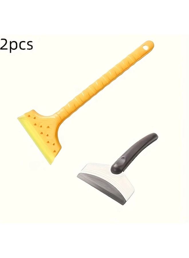 2pcs Stainless Steel Car Snow Shovel Icebreaker Set Durable Oxford Ergonomic Handle - Image 1