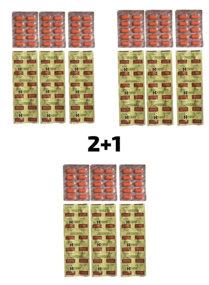 Dietary supplement for weight gain. Each course contains 3 strips of weight gain vitamins and 3 strips of weight stabilizers.