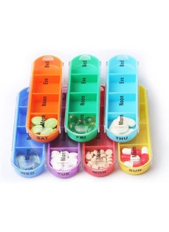 IBAMA IBAMA 4 Times a Day Pill Case Organizer with Leather Bag, Weekly Travel Medicine Reminder Box for Vitamin/Fish Oil, Large Pill Wallet with 28 Compartments  - Image 2