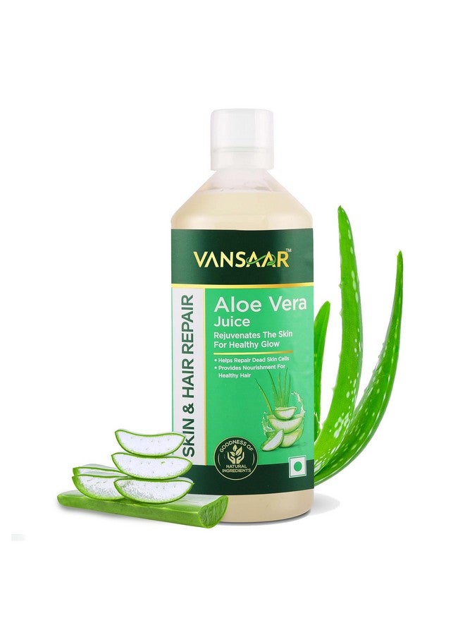 VANSAAR Vansaar Aloe Vera Juice - 1L | For Glowing Skin & Healthy Hair | 100% Natural, Cold Pressed with Pulp  - Image 4