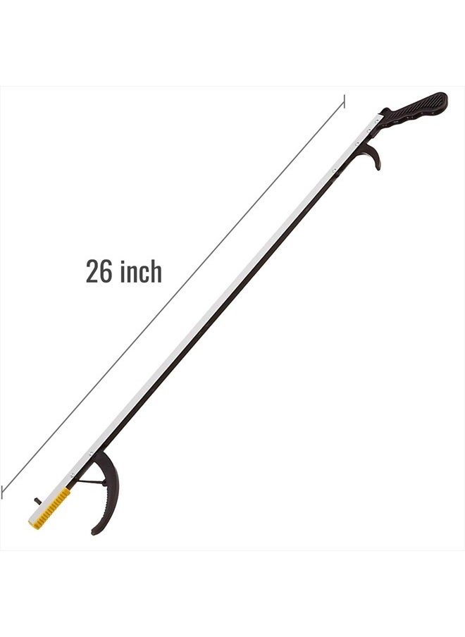 DMI Reacher Grabber Tool for Elderly, Disabled or After Surgery Recovery, Claw Grabber, Reaching Assist Tool, Trash Picker, Hand Gripper, Arm Extension, 26 Inches, Non Folding, Magnetic Claw  - Image 2